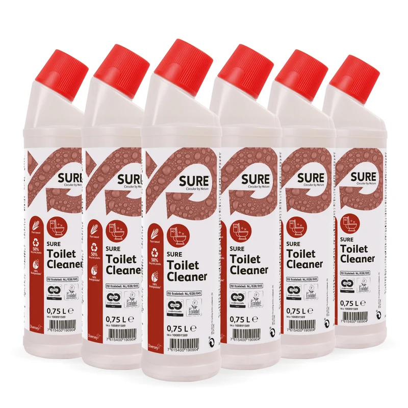 Detergente per WC e orinatoi Diversey SURE Toilet Cleaner 6x750 ml DISPONIBILE IN 7 GIORNI LAVORATIVI
