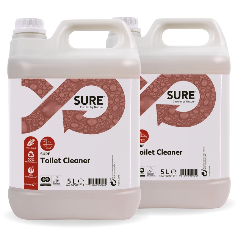 Detergente per WC e orinatoi Diversey SURE Toilet Cleaner 2x5 litri DISPONIBILE IN 7 GIORNI LAVORATIVI
