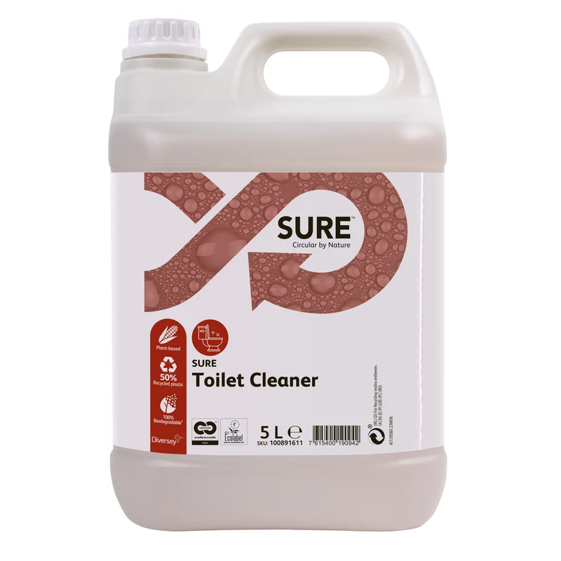 Detergente per WC e orinatoi Diversey SURE Toilet Cleaner 5 litri DISPONIBILE IN 7 GIORNI LAVORATIVI
