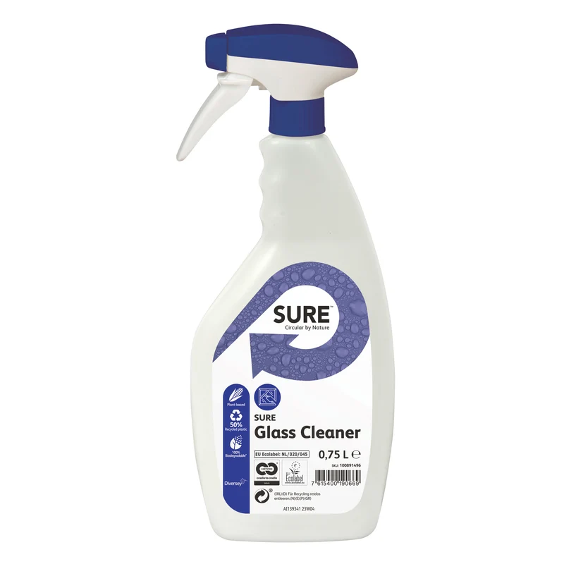 Detergente per vetri e multiuso Diversey SURE Glass Cleaner 750 ml DISPONIBILE IN 7 GIORNI LAVORATIVI