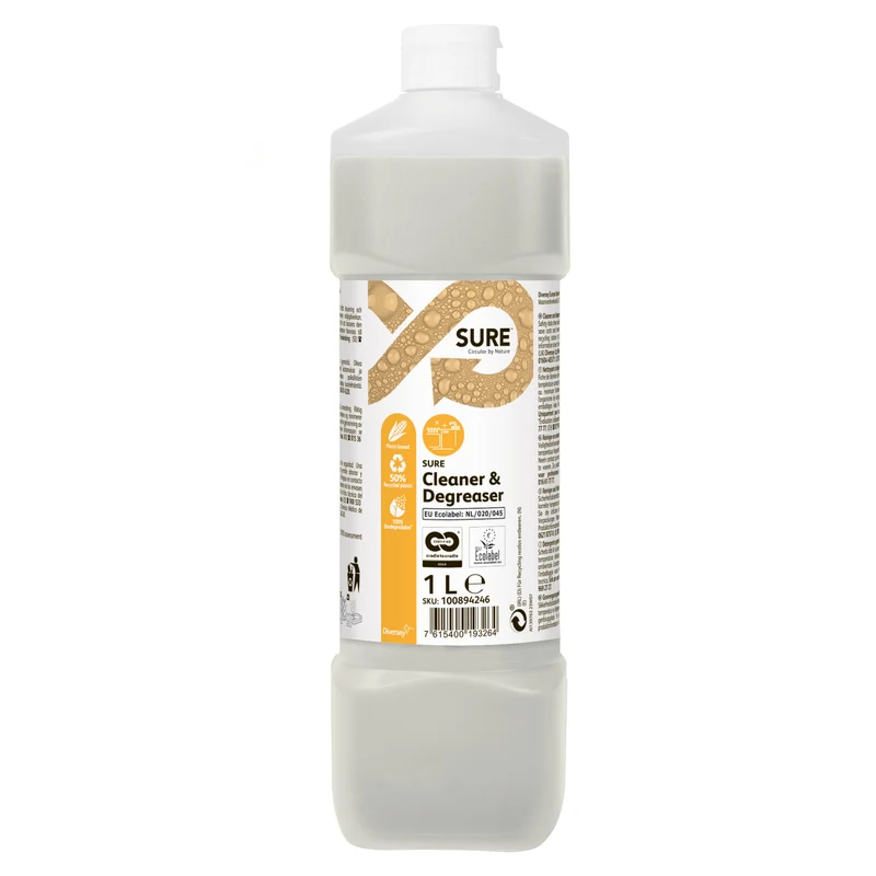 Sgrassatore energico e per pavimenti Diversey SURE Cleaner & Degreaser 1 litro DISPONIBILE IN 7 GIORNI LAVORATIVI