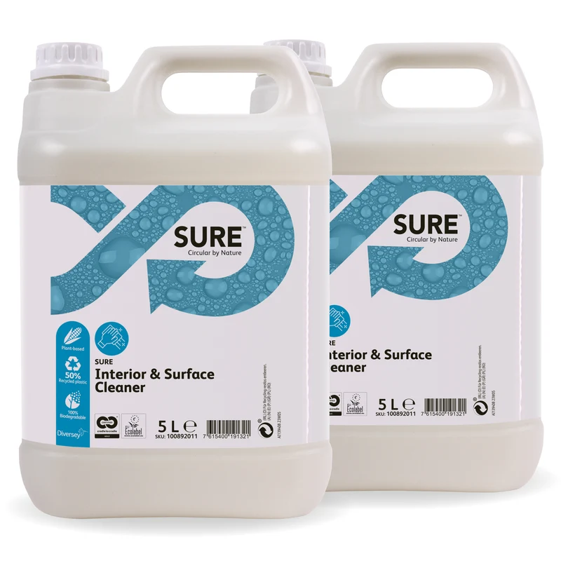 Detergente multiuso Diversey SURE Interior & Surface Cleaner 2x5 litri DISPONIBILE IN 7 GIORNI LAVORATIVI