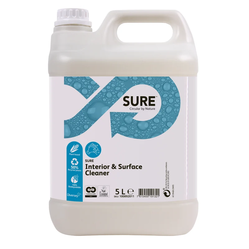 Detergente multiuso Diversey SURE Interior & Surface Cleaner 5 litri DISPONIBILE IN 7 GIORNI LAVORATIVI