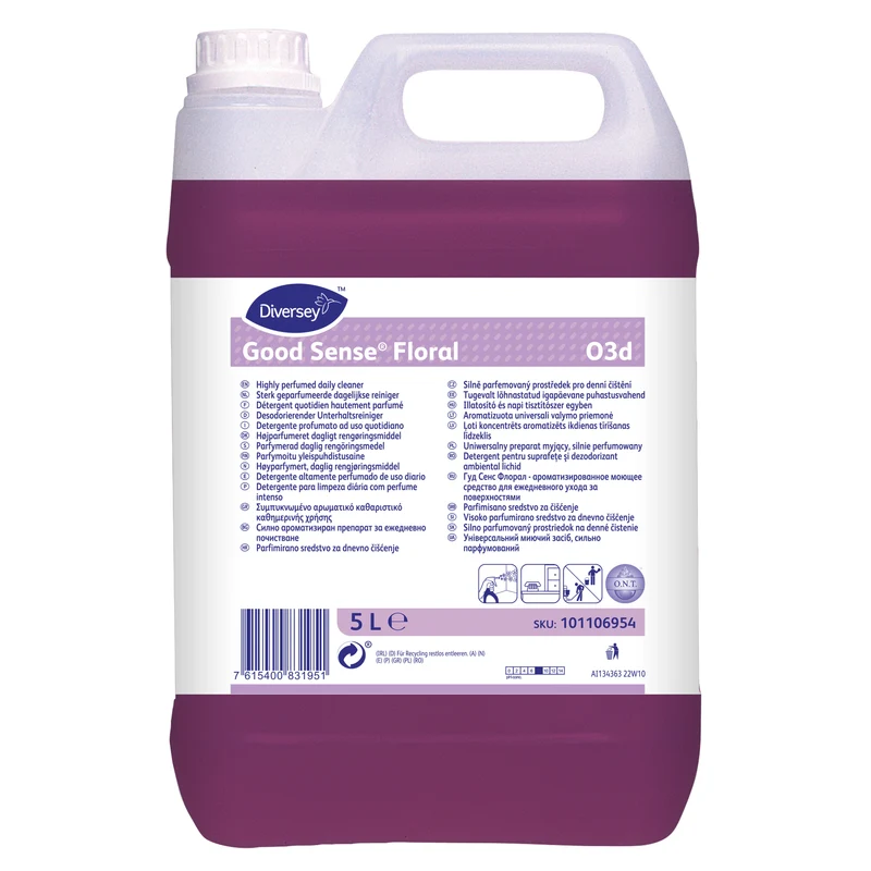 Detergente deodorante liquido Diversey Good Sense Floral O3d 5 litri DISPONIBILE IN 7 GIORNI LAVORATIVI