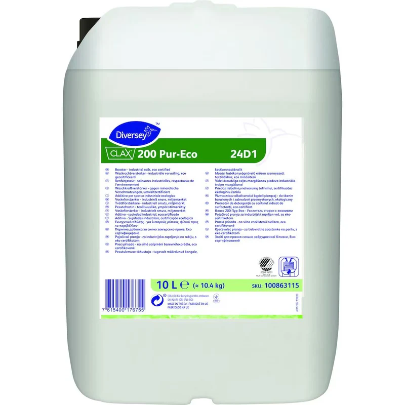 Additivo per sporco industriale Deiversey Clax 200 Pur-Eco 24D1 10L