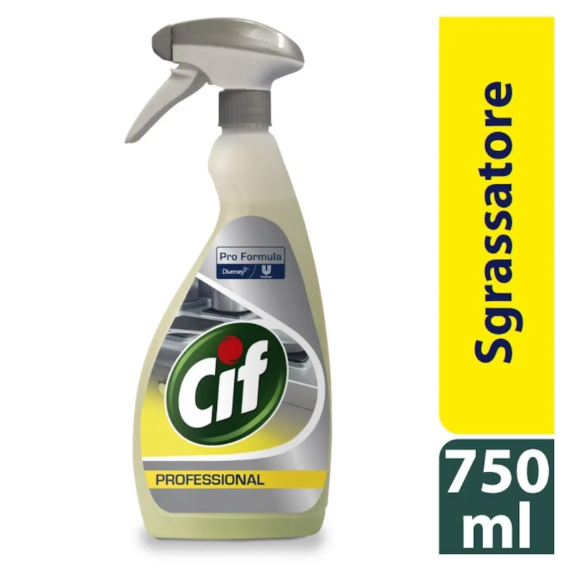 Detergente sgrassante per cucina Diversey Cif Sgrassatore 6X750 ml