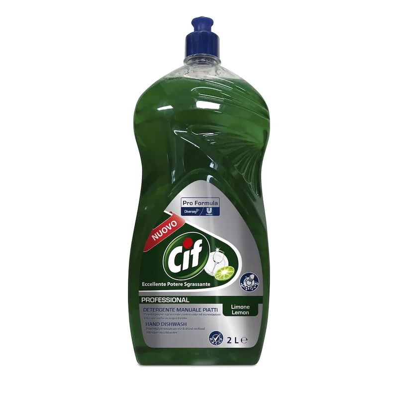 Detergente per lavaggio stoviglie Diversey Cif Piatti Professionale limone 2 lt