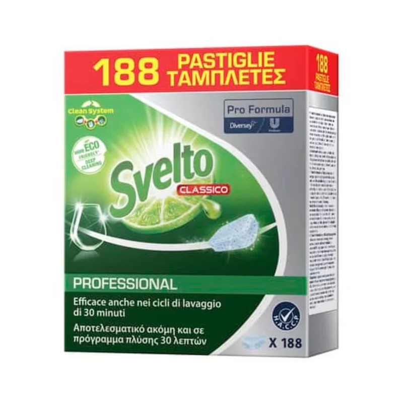 Pastiglie detergente per lavastoviglie Svelto Classic Tablets 188 pezzi