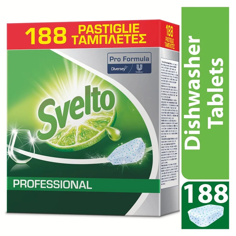 Pastiglie detergente per lavastoviglie Svelto Classic Tablets 188 pezzi