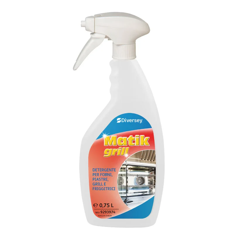 Detergente pulizia forni, grill e friggitrici Matik Grill 6x750 ml