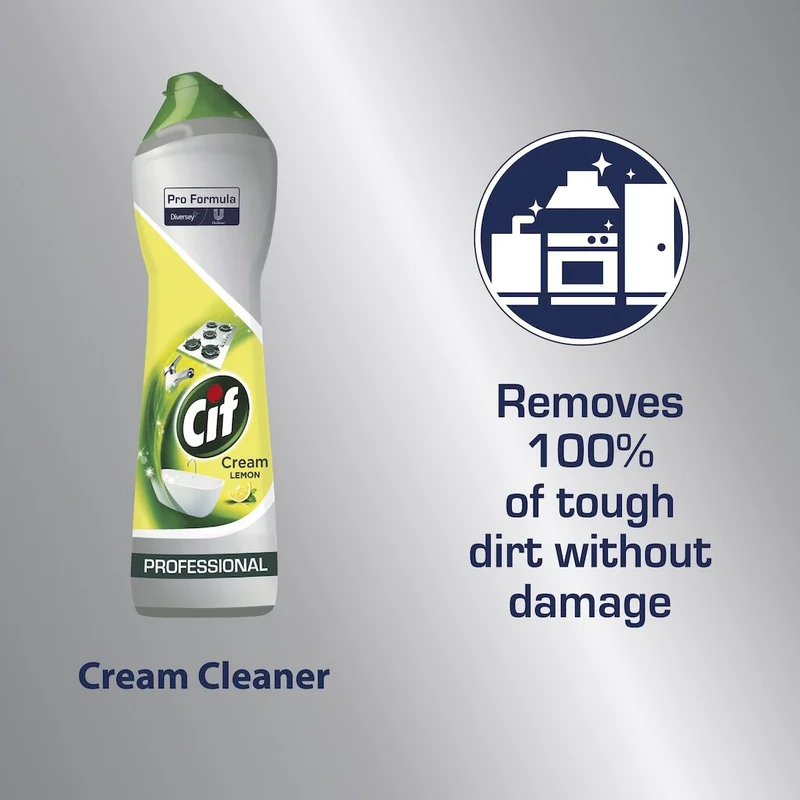 Detergente liquido cremoso per bagno e cucina Cif Crema Limone 750 ml