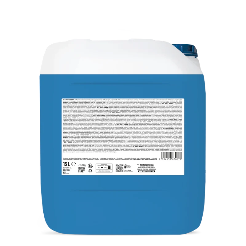 Brillantante acido per lavaggio lavastoviglie Sanitec BRILL POWER 15 lt