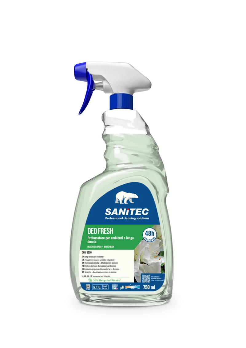 Profumatore per ambienti Sanitec DEO FRESH Muschio Bianco 750 ml