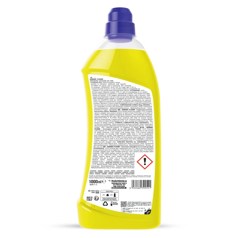 Detergente per pavimenti Sanitec Igienic Floor Fiori D'arancio 1 lt