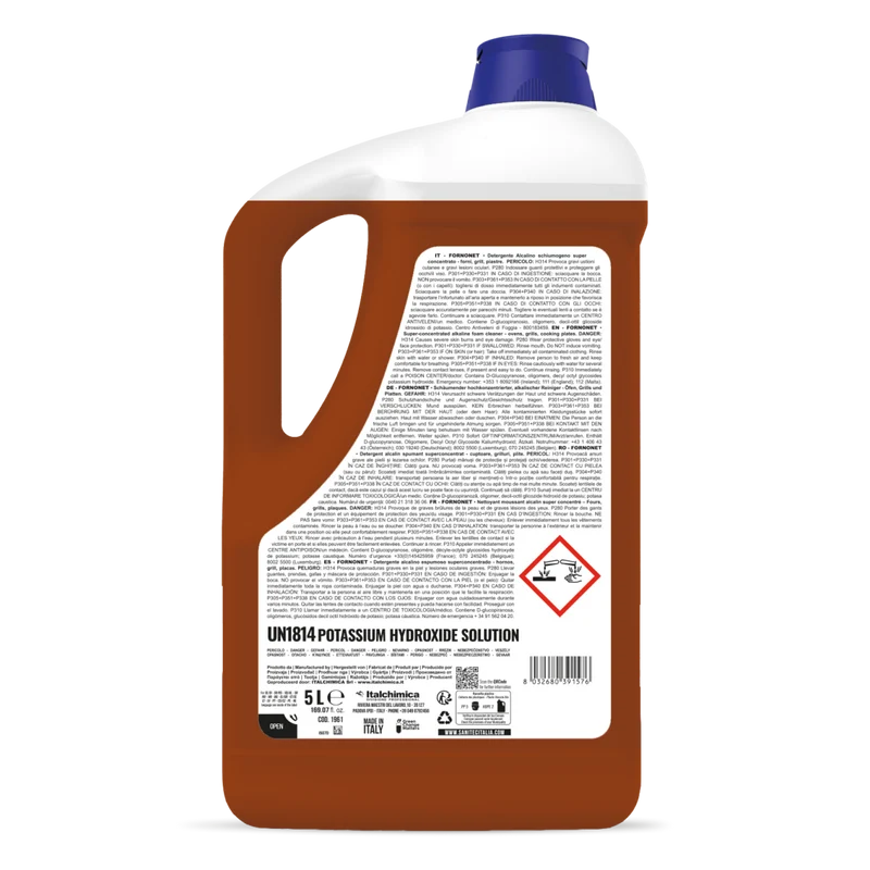 Detergente schiumogeno per forno Sanitec Fornonet 5 litri