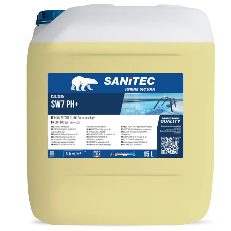 Innalzatore correttore di Ph Sanitec SW7 pH 15 lt