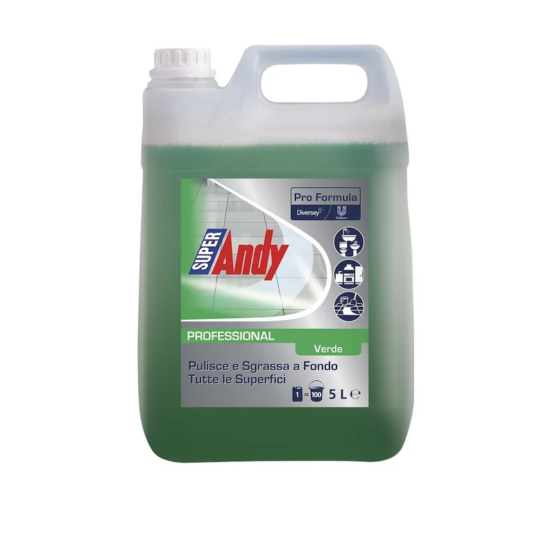 Detergente liquido profumato per pavimenti SuperAndy Verde 5 litri