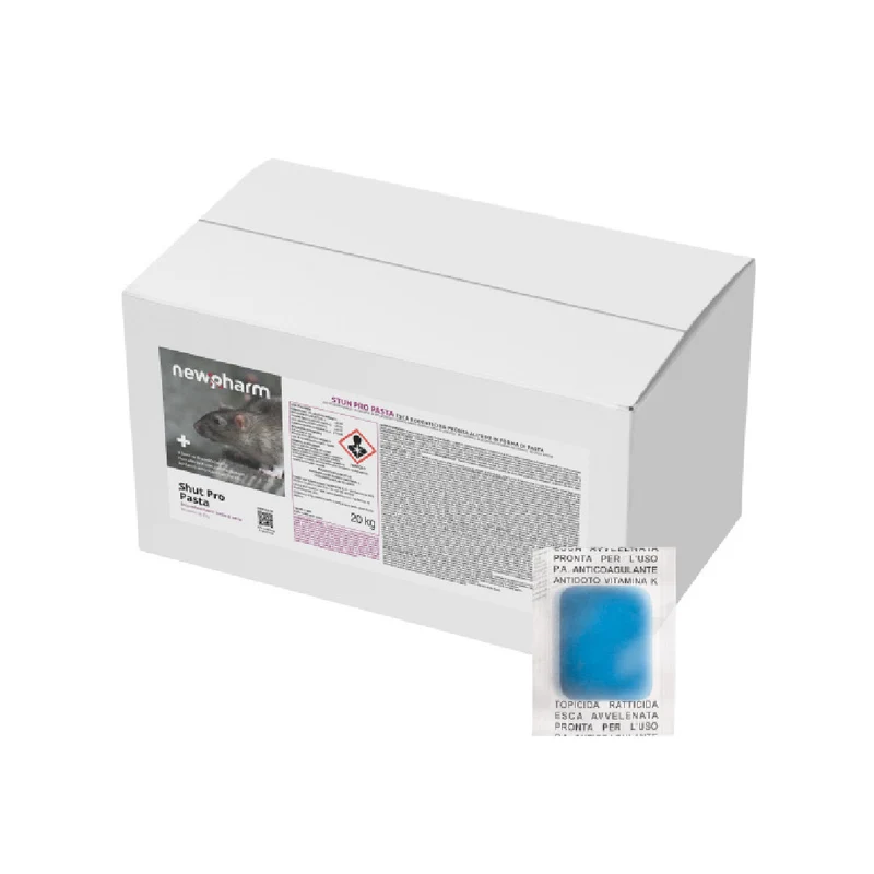 Esca rodenticida derattizzante per topi e ratti Shut Pro Pasta 10 kg