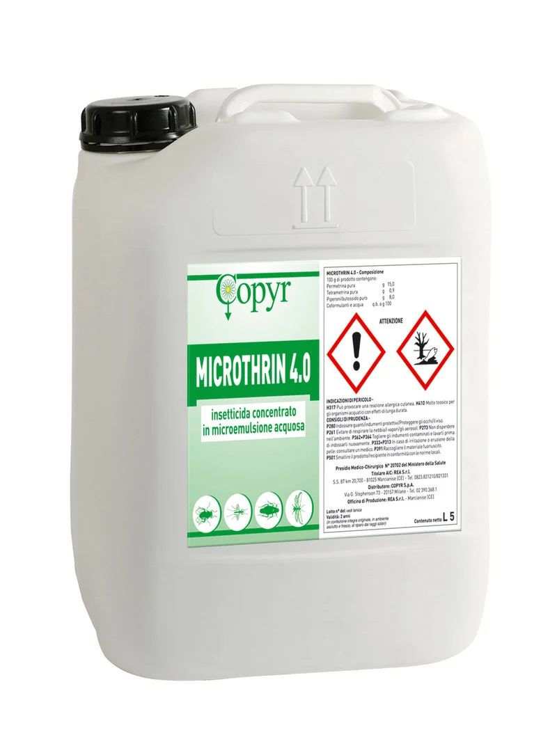 Insetticida per insetti volanti e striscianti Copyr MICROTHRIN 4.0 5L