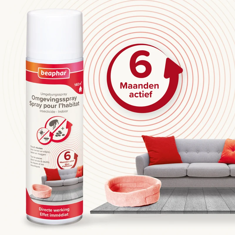 Spray environnemental Beaphar 500 ml anti-puces