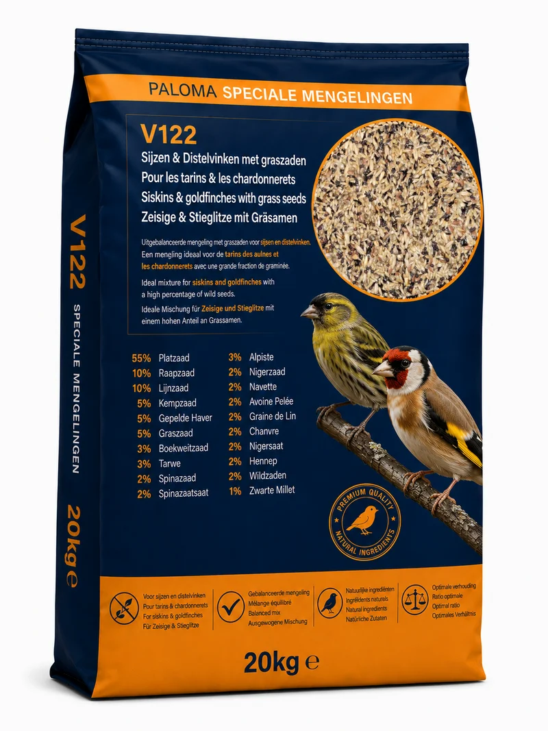 V122 Tarin des aulnes et Chardonneret élégant 15 kg - Paloma