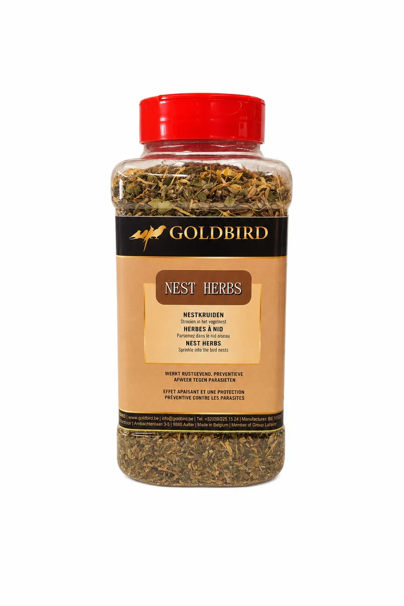 Nid d'oiseau doré - Mélange d'herbes naturel antiparasitaire 1L pour oiseaux
