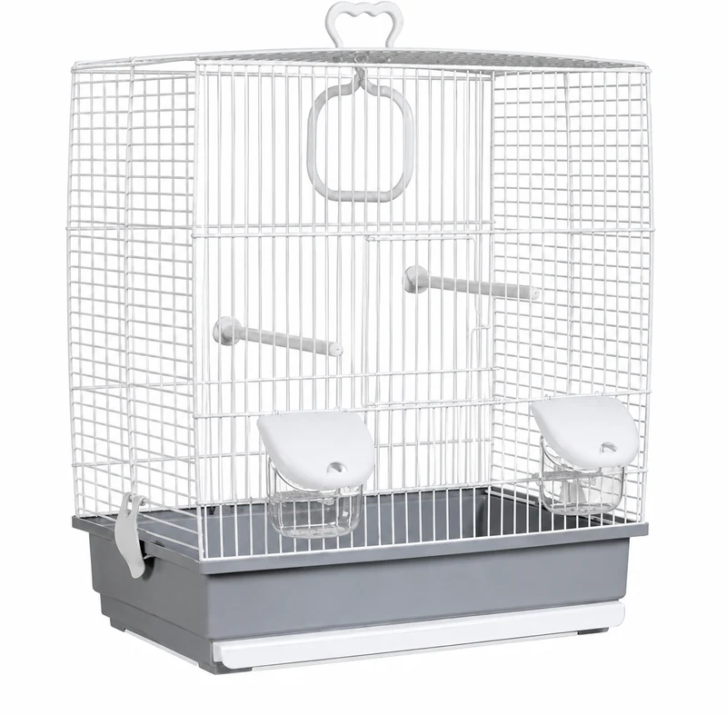 Cage à oiseaux Luton blanche 39 x 25.5 x 45 cm