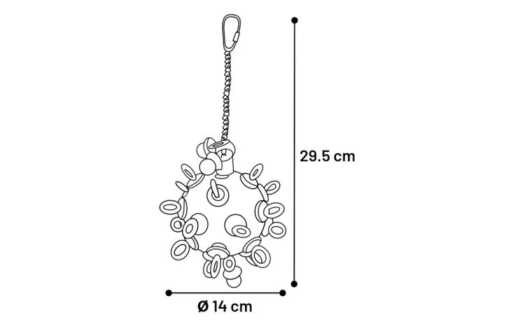 Jouet pour perruche Jib Mix - Jouet pour oiseau - Flamant rose