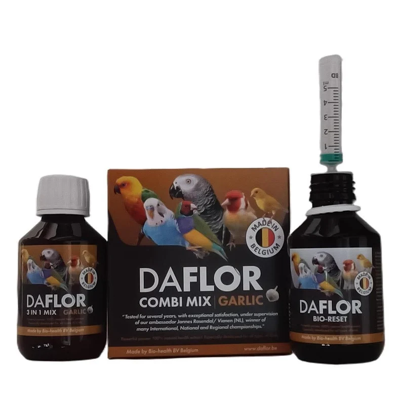NOUVEAU Daflor Combi Mix - 2 x 150 ml - À l'ail - Protecteur 2 en 1