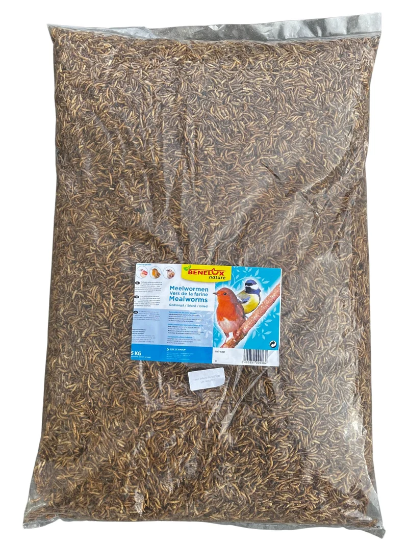 Vers de farine séchés en sac de 1 kg