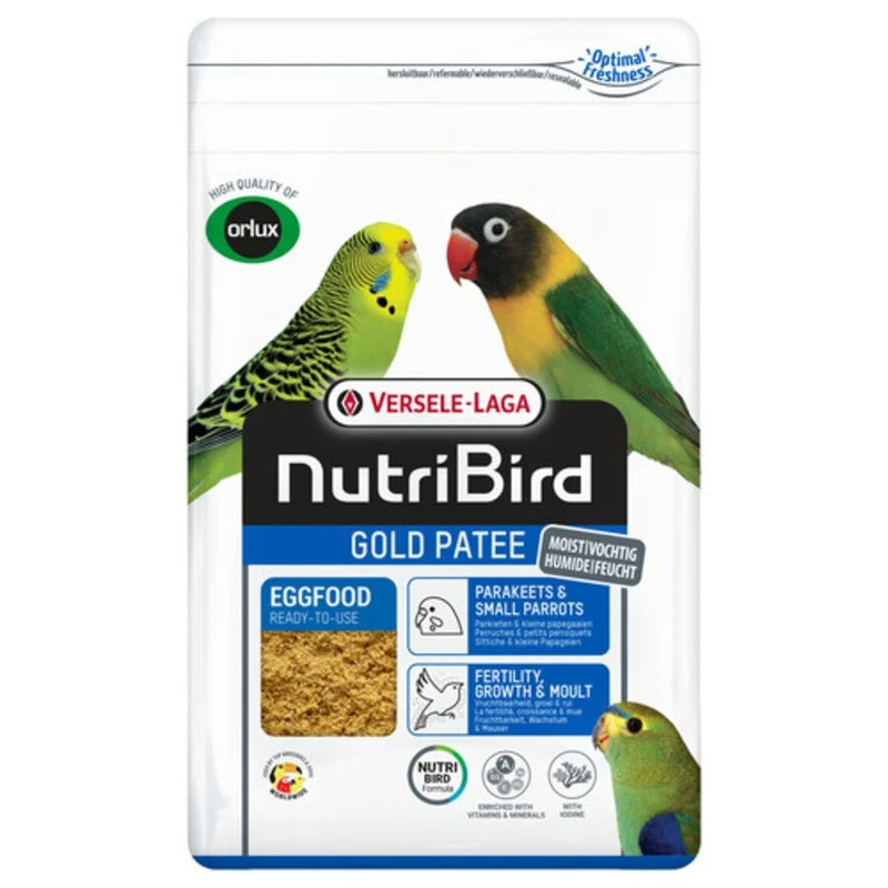 Pâté Nutribird Gold pour perruches et petits perroquets 10 kg