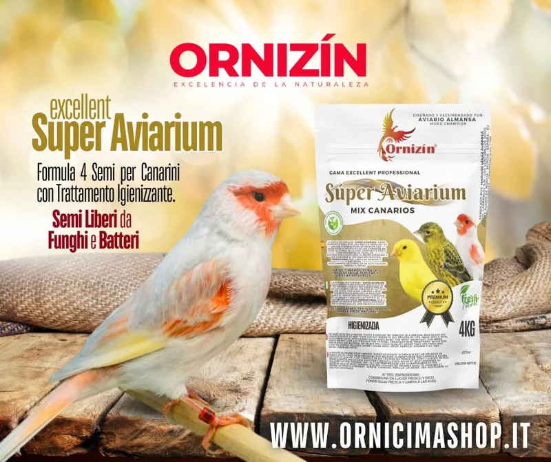 Excellent mélange SUPER AVIARIUM Graines Canari Light 1kg Ornizìn