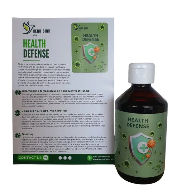 Protection Santé 10 ml - Prévient la coccidiose (Anti-taches noires ⚫️ 🌱) - Meilleure régulation du pH - Mélange d'herbes pour oiseaux