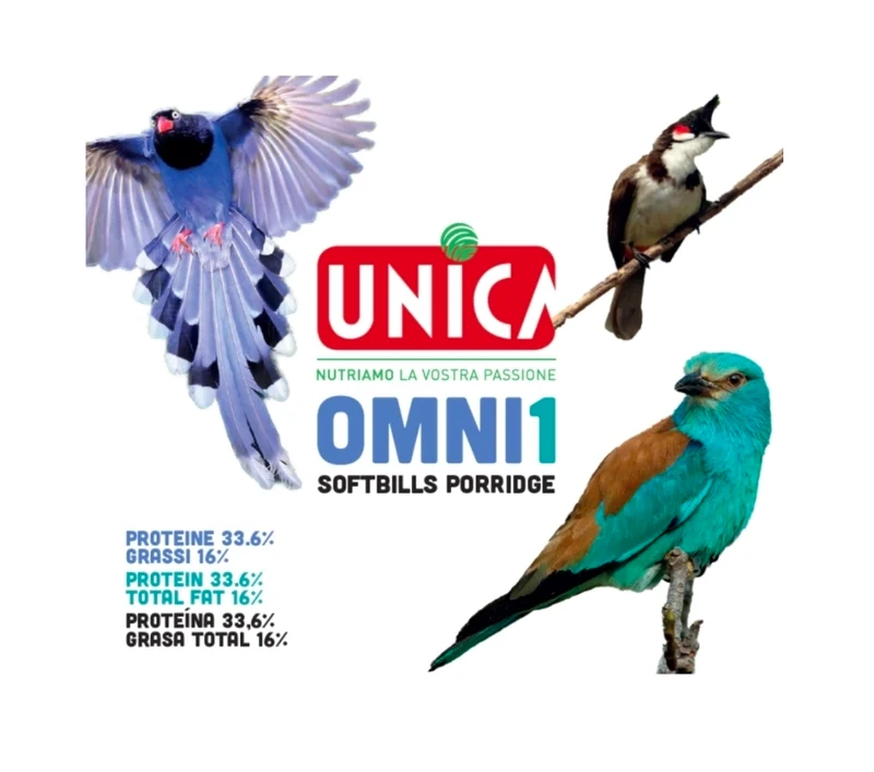 Bouillie Unica Omni1 Softbill 500 grammes (aliment d'élevage pour insectivores)