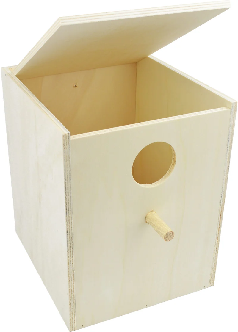 Nichoir vertical pour perroquets, 35.5 x 30 x 24 cm