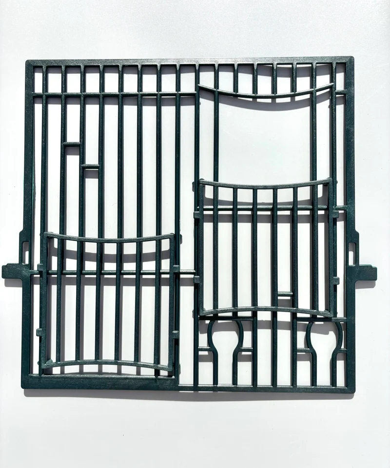 Cage frontale MA avec double porte et gamelles pour la nourriture