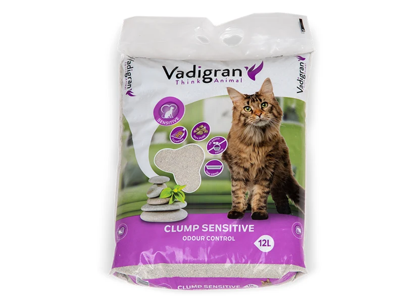 Litière pour chat Bentonite Sensitive 12 kg/12 l - Vadigran
