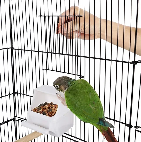 Cage à oiseaux Lisa sur pied noire