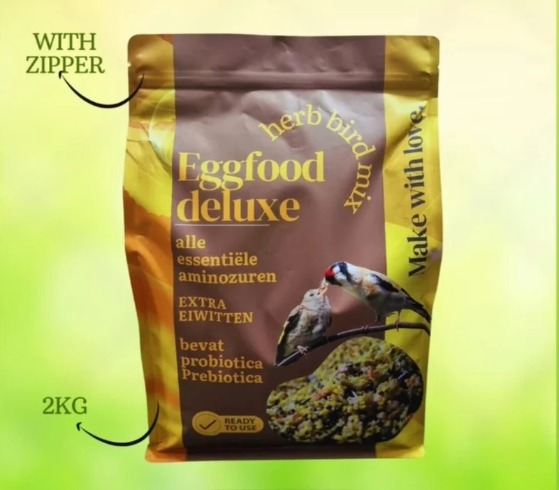 NOUVEL EMBALLAGE 2KG Aliment aux œufs de luxe 14,2% de protéines (+ pissenlit, levure de bière, vers à soie...)