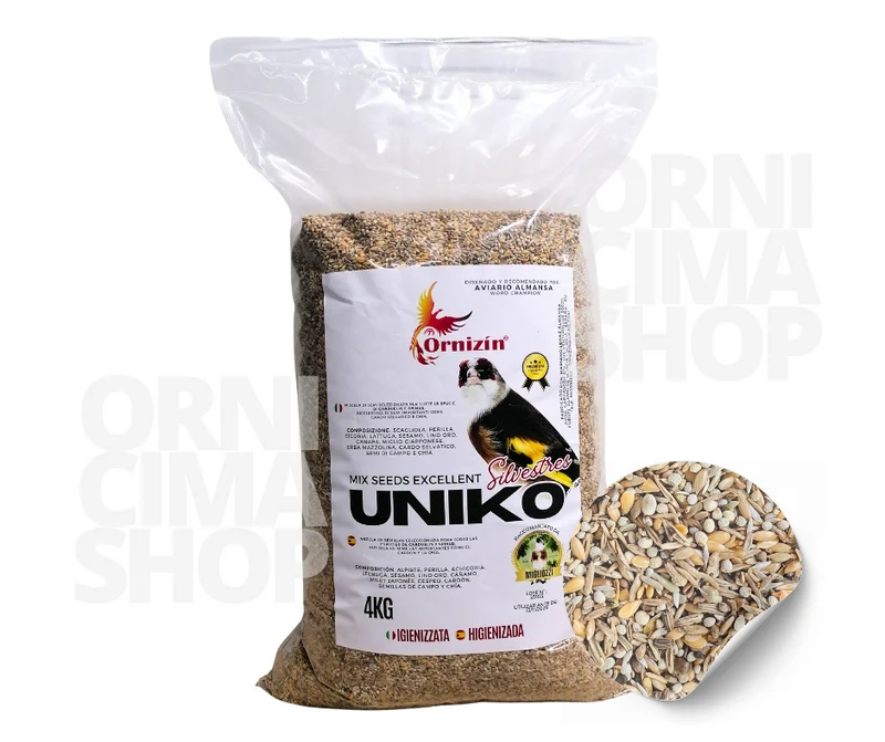 Excellent UNIKO Silvestres 1kg - Graines spéciales ( ¹ ) Chardonnerets et Tarins - Ornizin