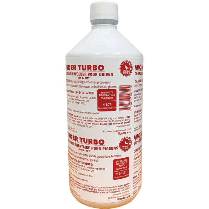 Wonder Turbo 1L (Amélioration de la digestion, de la santé intestinale et...) - Wonder Pigeon