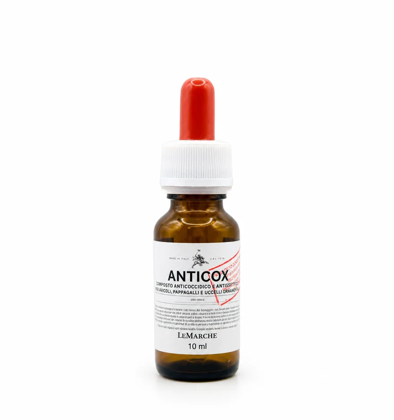 Anticox 10 ml (10 ml) - Coccidiose - Anti-taches noires ⚫️ - Mégabactéries - Champignons - Eau germée - Unique