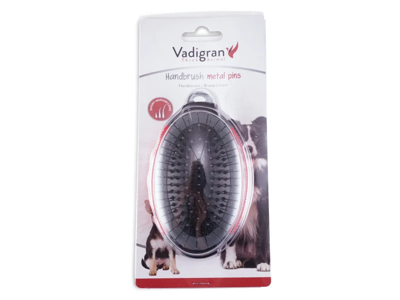 Brosse à main en métal - Chiens & Chats