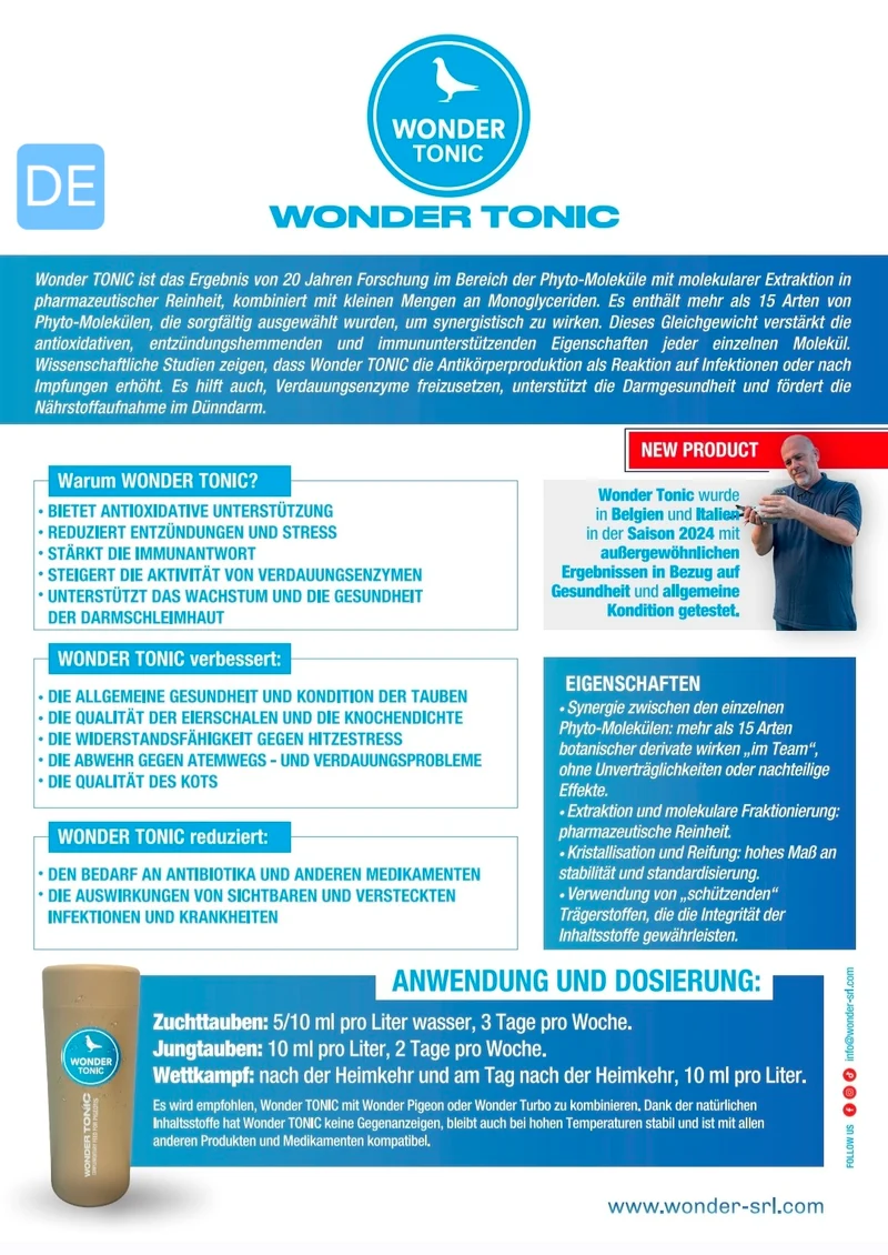 Wonder Tonic 1L, Wonder Pigeons