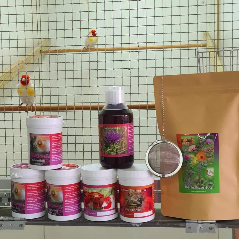 Mélange 2 - 150 grammes - Période de mue - Mélange pour oiseaux aux herbes