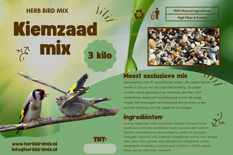 Mélange de graines à germer 20 kg - 41 graines - Mélange d'herbes et d'oiseaux