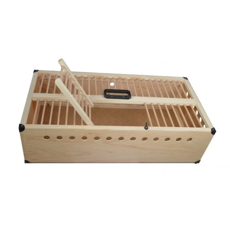 Panier d'entraînement en bois double 80 cm
