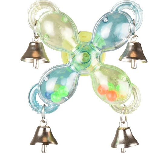Jouet pour Oiseau Sigma - Avec Cloches - 9x15x11cm - Bleu Vert