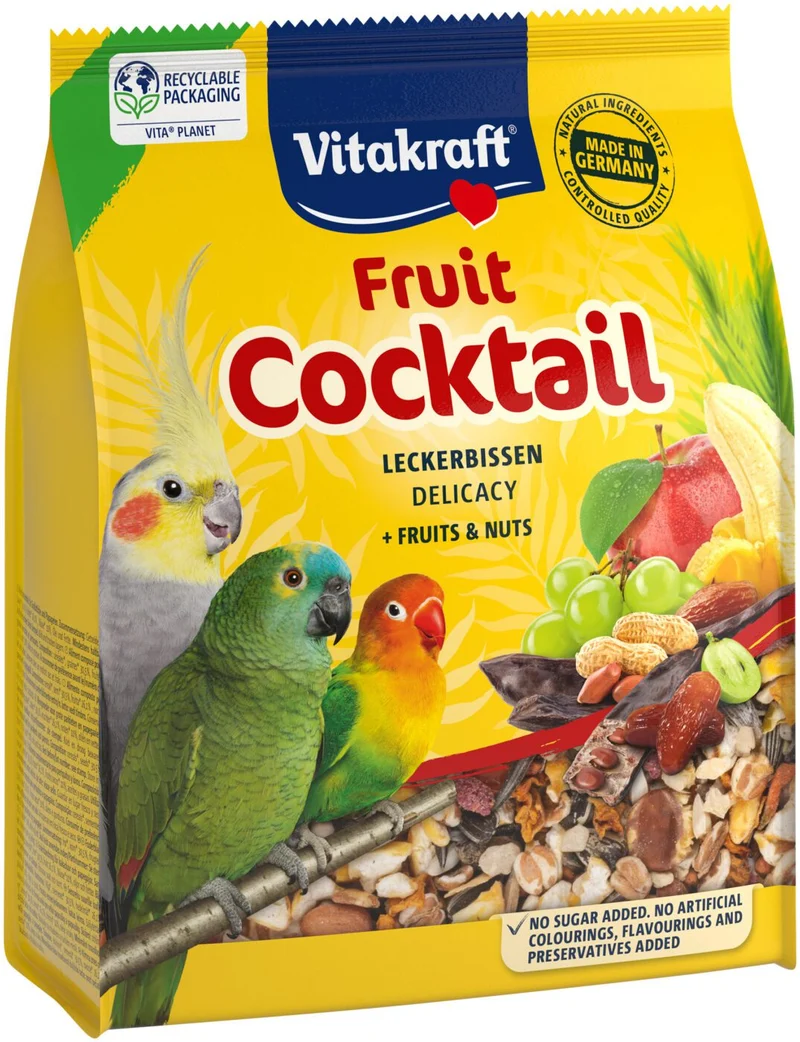 Cocktail de fruits pour grandes perruches et perroquets (nains)