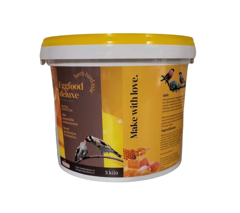 Pâtée aux Oeufs Deluxe 14,2% Protéines (+ Pissenlit, Levure de Bière, Vers à Soie...)